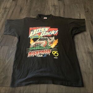 Vintage John Force “Boss is Back” Tee NHRA Tour II ‘95 Size XL Made In USA
